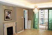 Luxurious 4BR apt with fireplace and balcony