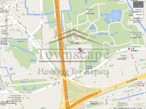 Map Sassoon Park close to Zoo and Hongqiao Airport