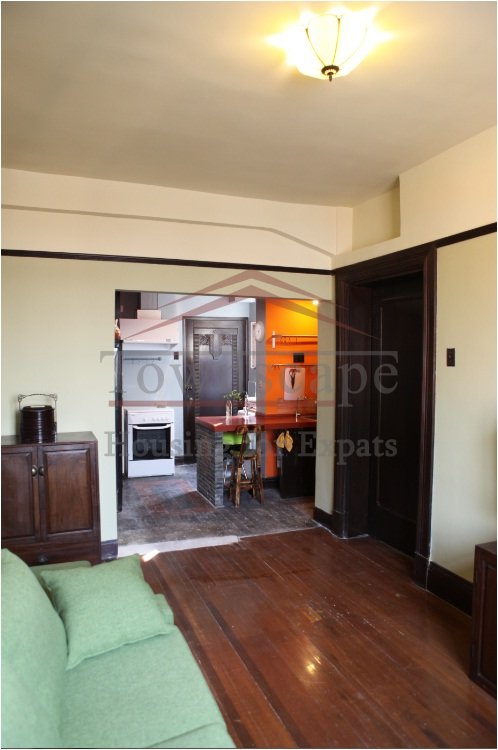 renovated apartment rent shanghai Cozy old apartment with roof terrace for rent in freach concession
