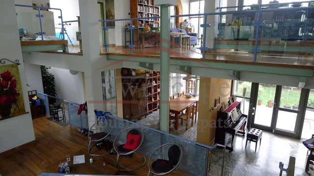 houses rent shanghai 3 level villa with swimming pool in good area
