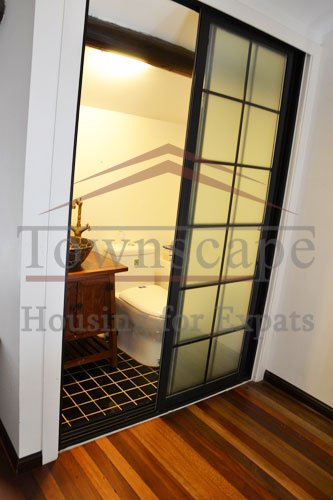 flats with terrace for rent in shanghai 2 level renovated apartment with terrace and wall heating for rent on Shanxi road