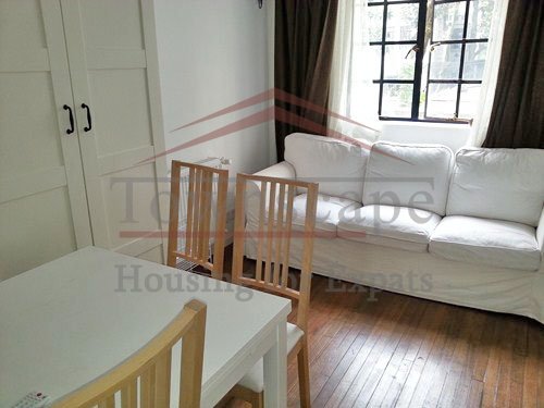 bright falts rentals french concession Apartment with balcony and wall heating for rent on Changle road