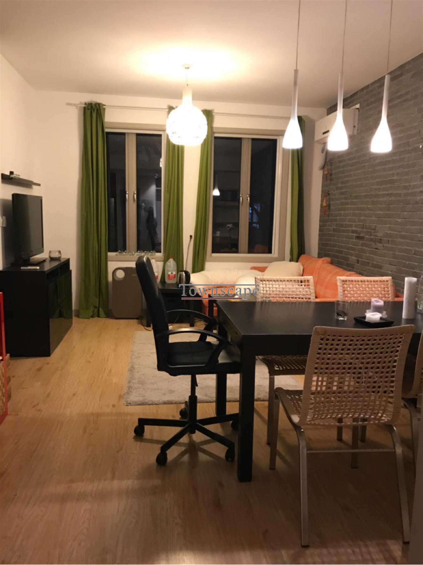 open room Comfy Ergo-designed Spacious 2BR Yongjia Rd Apartment for Rent in Shanghai