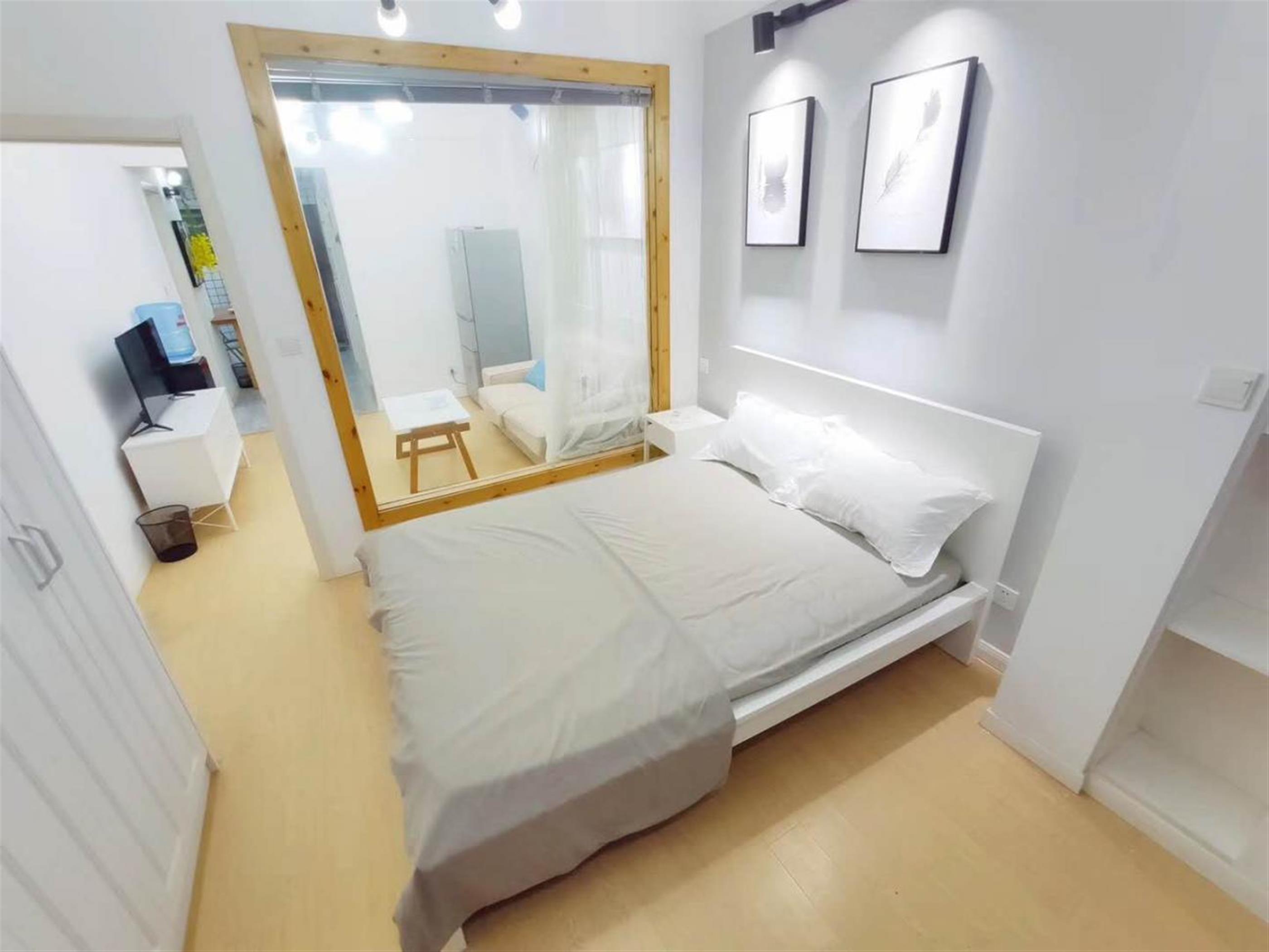 large bedroom Bright Clean Affordable Huaihai Road 2BR Apt Nr LN 1/10/12/13 for Rent in Shanghai