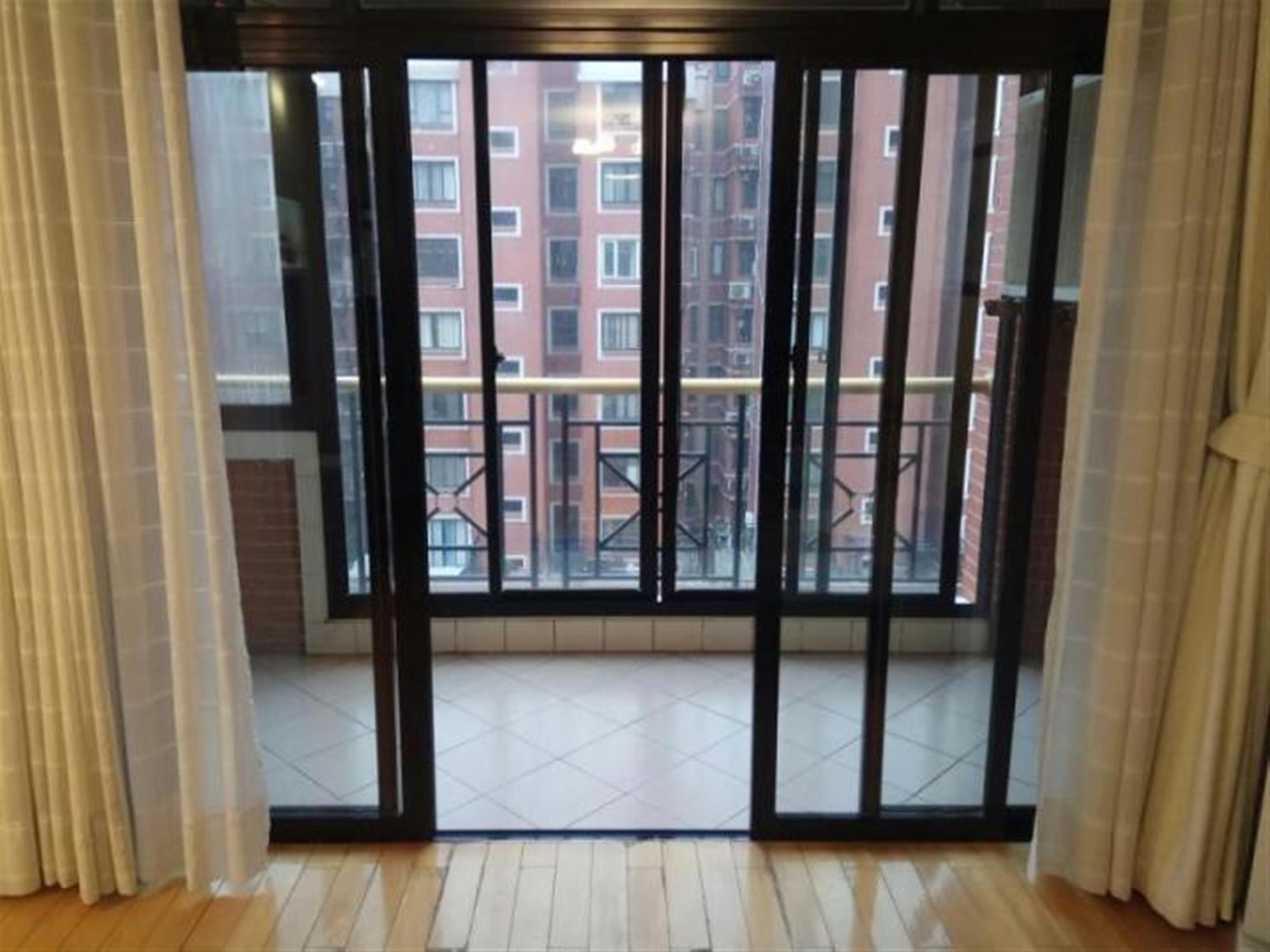large balcony Bright Spacious 3BR 140sqm Zhongshan Park Apartment for Rent in Shanghai