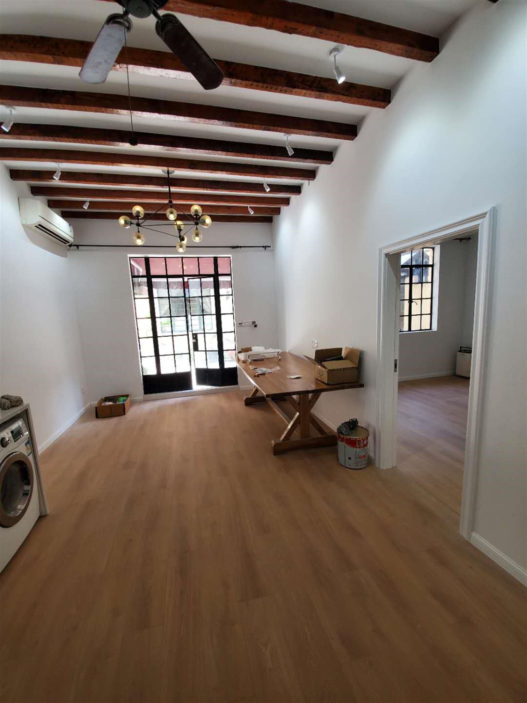 wooden beams Spacious 2BR FFC Lane House Apt w Private Courtyard Nr Ln 1/9/10/12 for Rent in Shanghai