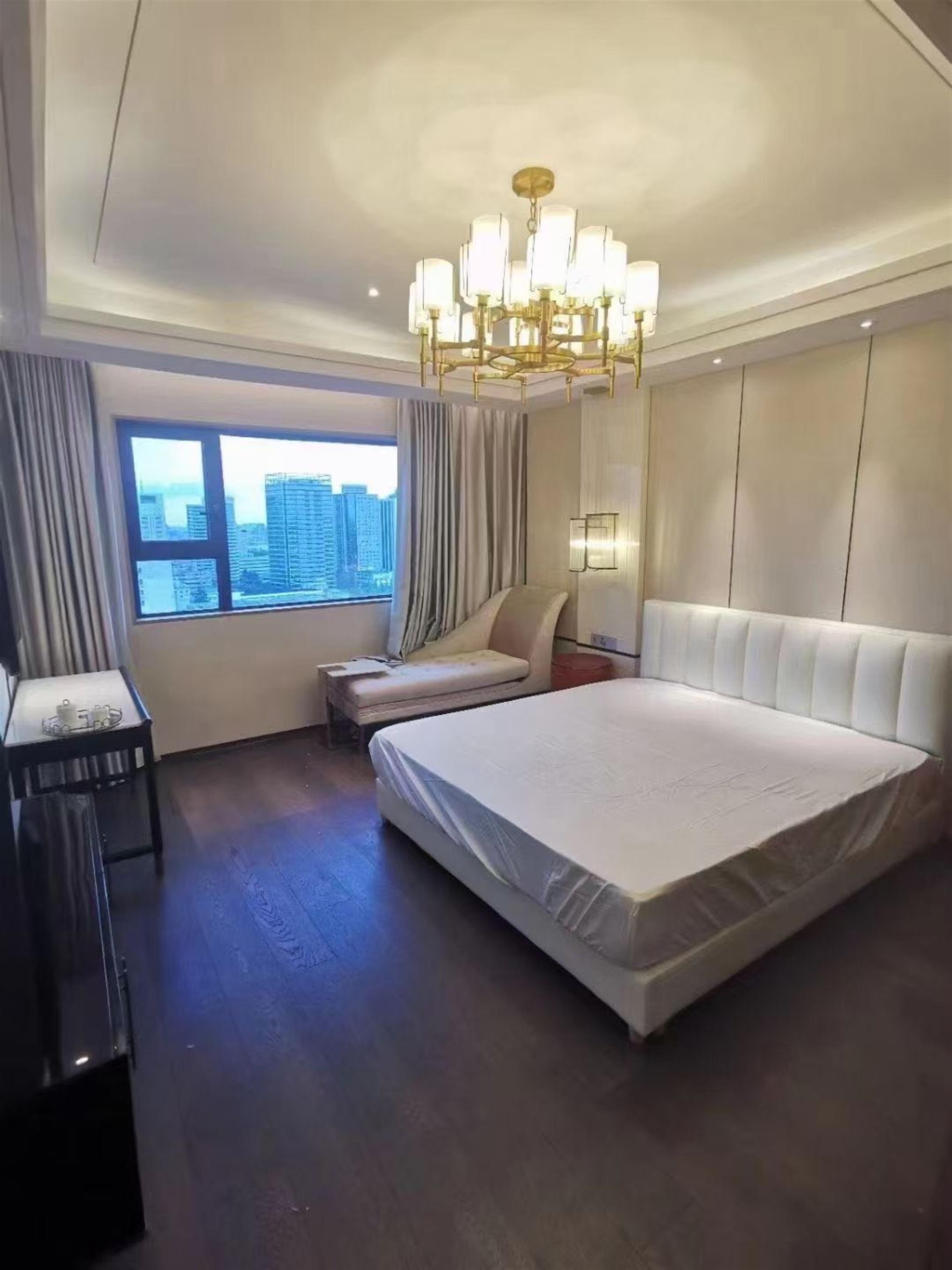 Master Bedroom New Spacious Convenient Lux 3BR Gubei Apartment nr LN 2/15 for Rent in Shanghai