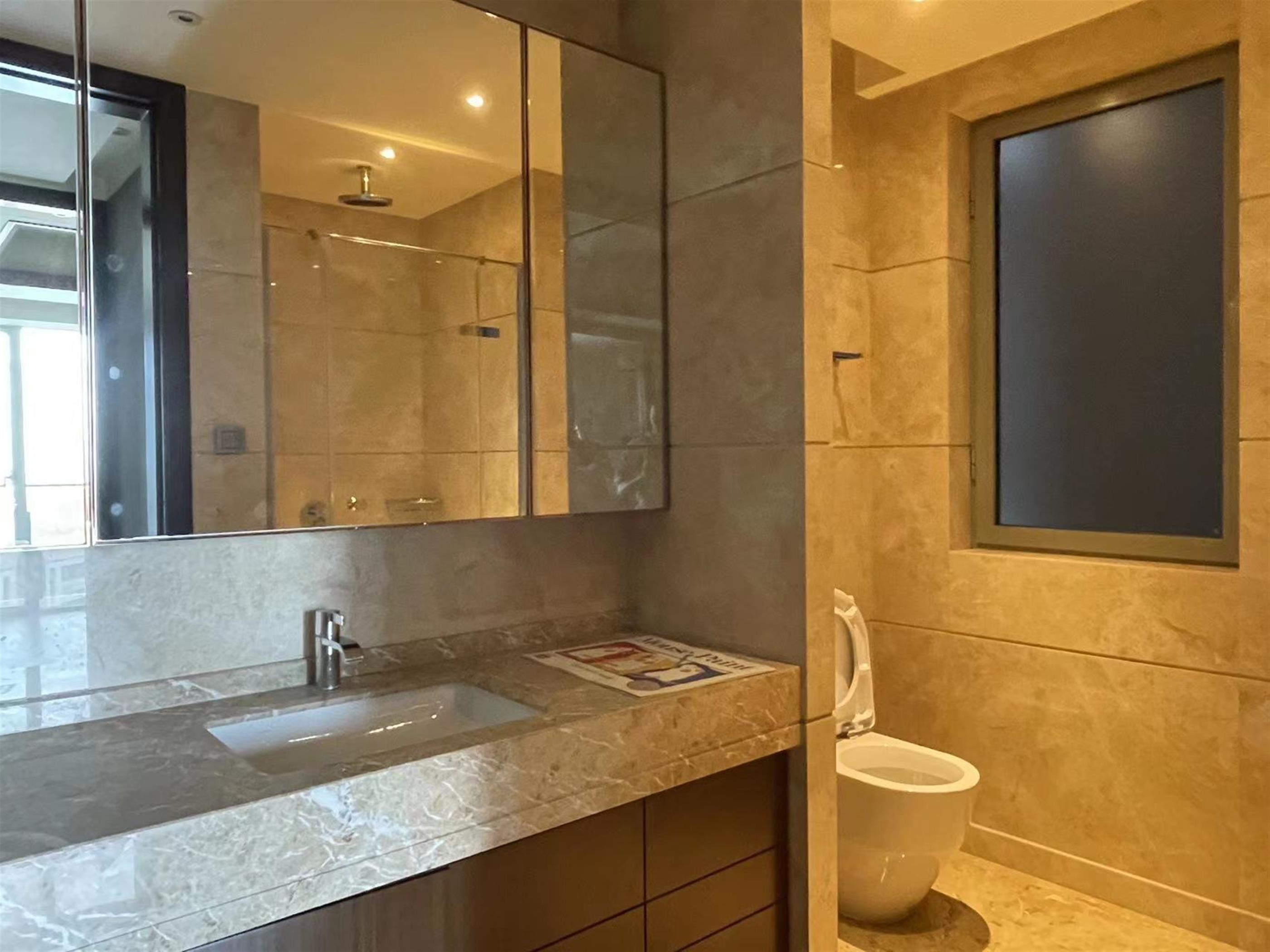 bathroom Deluxe Spacious Classic 3BR Apartment for Rent in Shanghai’s Xintiandi Neighborhood