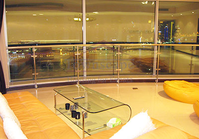 Living Room 4BR luxury apartment stunning Huangpu River view