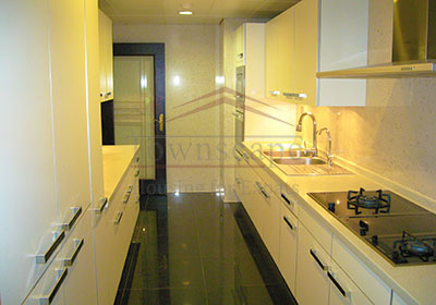 Kitchen 4BR luxury apartment stunning Huangpu River view