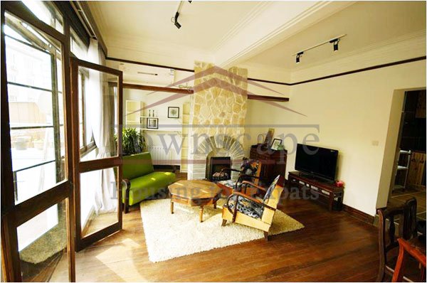 Livingroom Lane house with terrace French Concession 3 BR