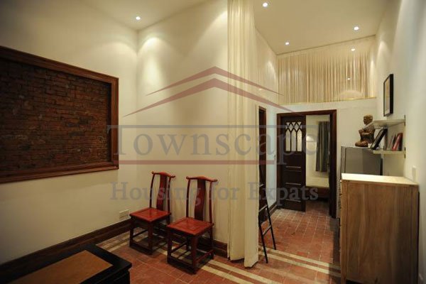 Living room Lane House studio with attic French Concession 1BR