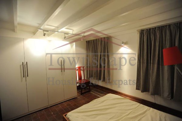 Bedroom Lane House studio with attic French Concession 1BR
