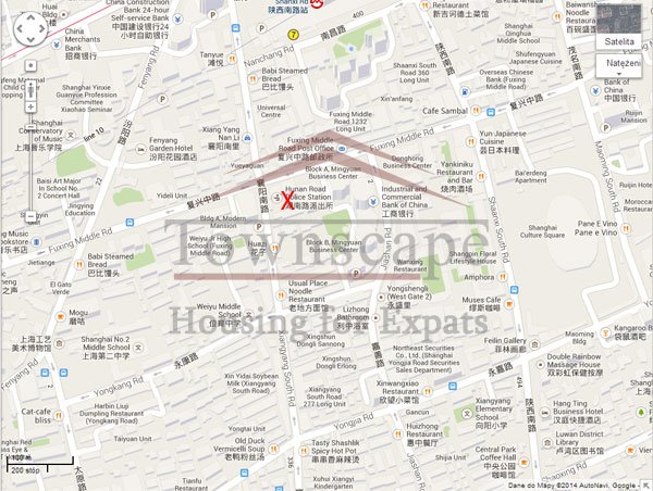 Map Big Ming Yuan French Concession New apartment