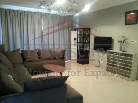 livingroom Big bright apartment in Pudong close to Century Park