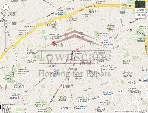 Map Chevalier compound heart of Shanghai French Concession