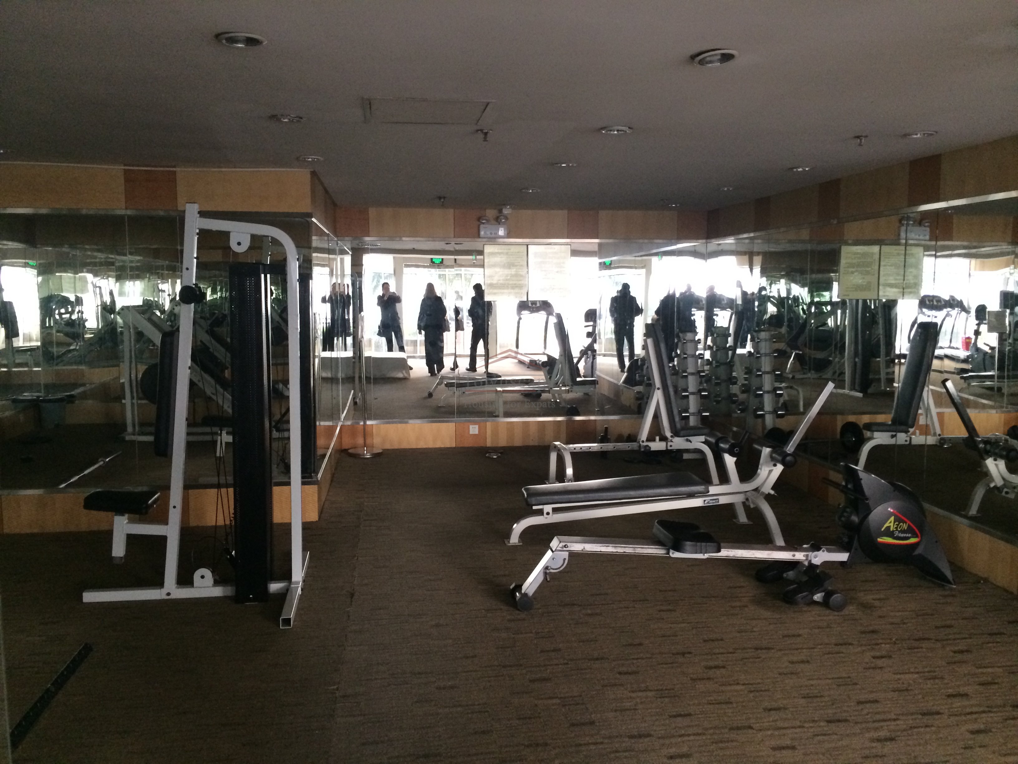 Gym Edifice apartment in Jingan area with balcony on Jiangsu road