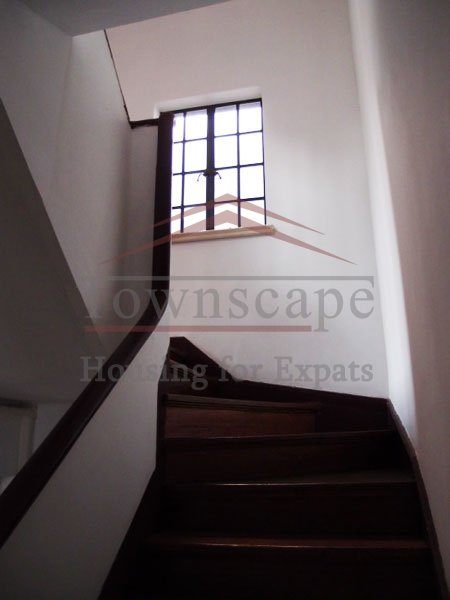 staircase 3 level lane house with garden near Jingan Temple area and French Concession