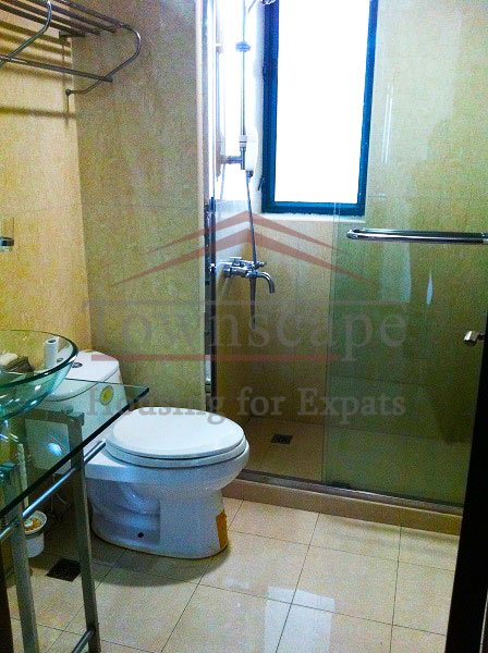 bathroom Oriental Manhattan Xuhui Apartment for Rent