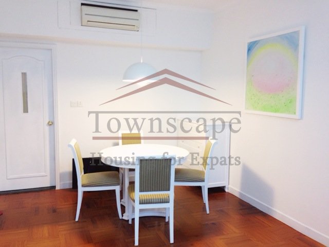 diningroom Xujiahui apartment for rent near Franch Concession with city view