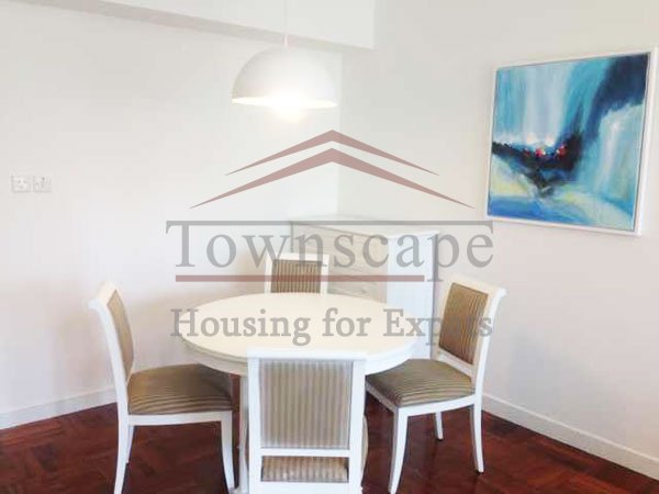 Diningroom Xujiahui small but cozy and warm for rent near Franch Concession with city view