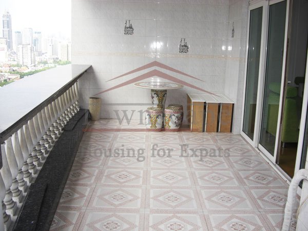 balcony Mingyuan Century Garden apartment for rent French Concession