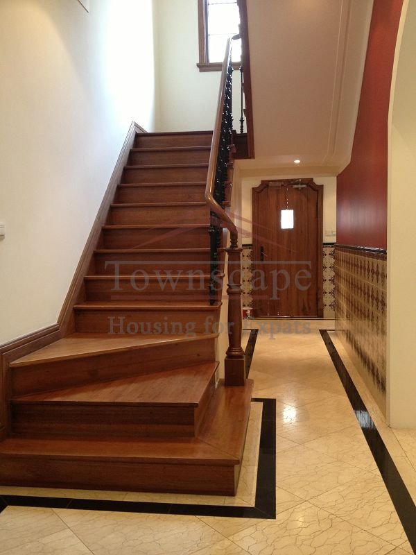 staircase 3 level Beautiful Villa on Huaihai Middle road in French Concession with roof terrace