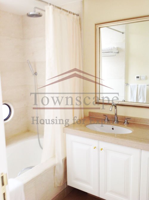 bathroom Shama Luxe apartment for rent near Nanjing East road and the Bund