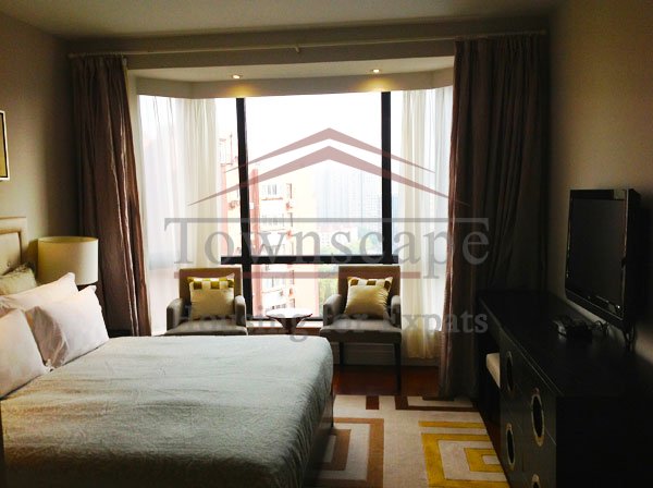 bedroom Shama Luxe apartment for rent near Nanjing East road and the Bund