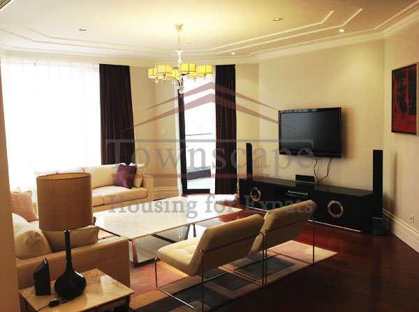 livingroom Shama Luxe apartment for rent near Nanjing East road and the Bund
