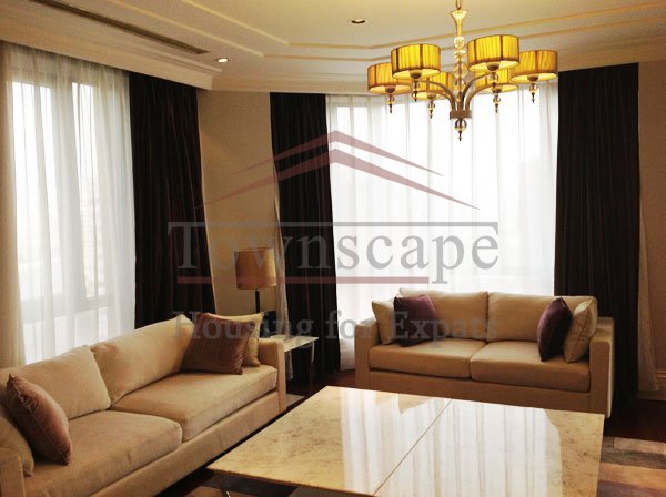 livingroom Shama Luxe apartment for rent near Nanjing East road and the Bund