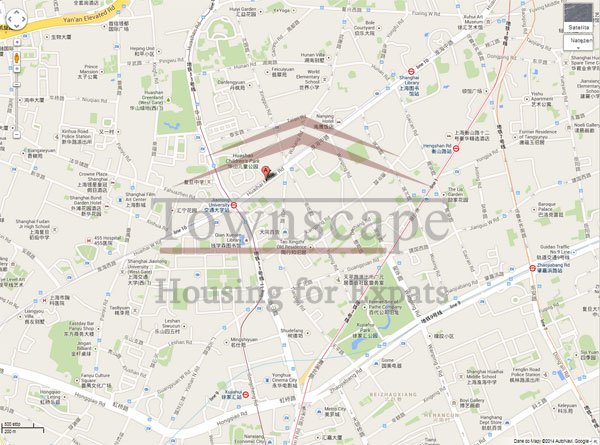 rent garden and terrace on Middle Huaihai road in french concession Big beautiful lane house with garden and terrace on Middle Huaihai road in french concession