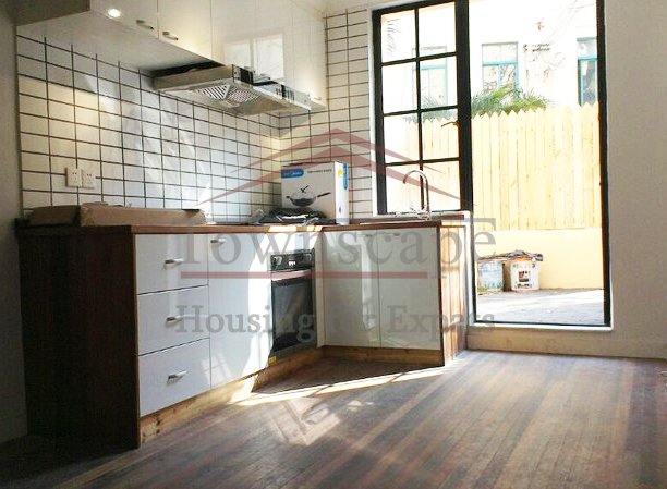 rental apartments shanghai Cozy unfurnished 1BR 80sqm with garden on hengshan road