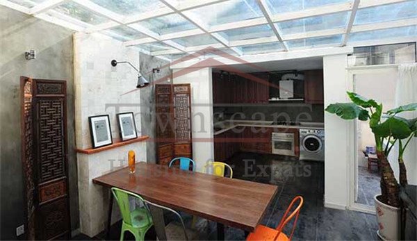 apartment for rent Renovated 3B lane house with private garden in French Concession