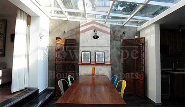 shanghai rentals Renovated 3B lane house with private garden in French Concession