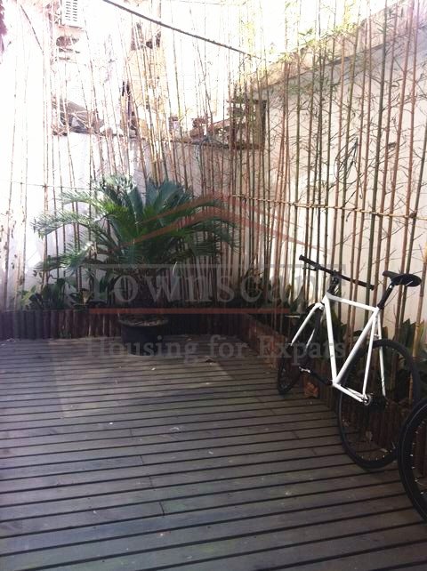 french concession rent Old small lane house with terrace in french concession near Huaihai road