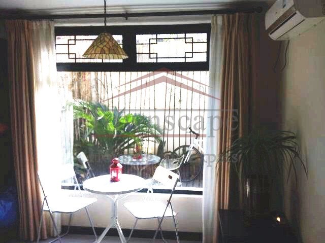 french concession rent Old small lane house with terrace in french concession near Huaihai road