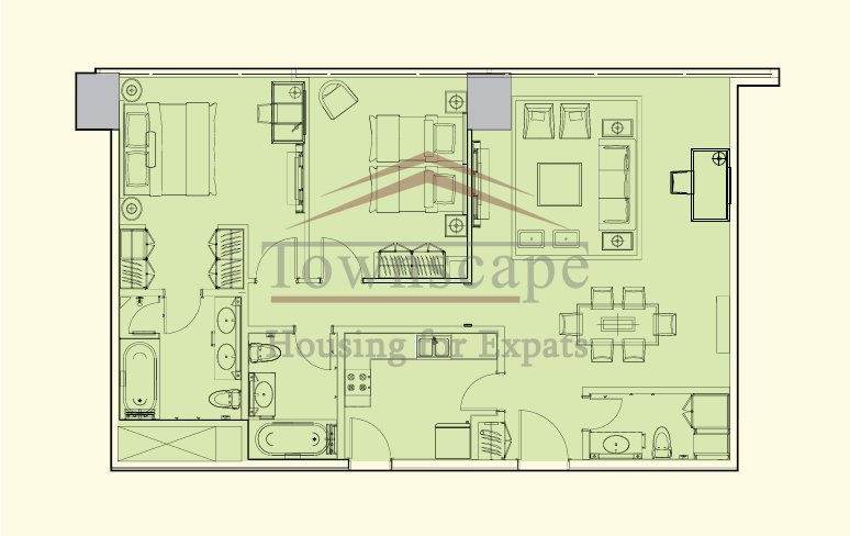 Kerry Parkside Residences apartment for rent in pudong Beautiful Kerry Parkside Residences apartment for rent in Pudong Shanghai