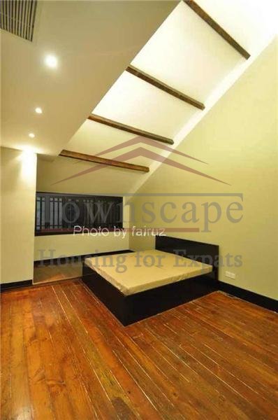 shanghai rent 3 level Lane house with terrace on Huaihai road in french concession