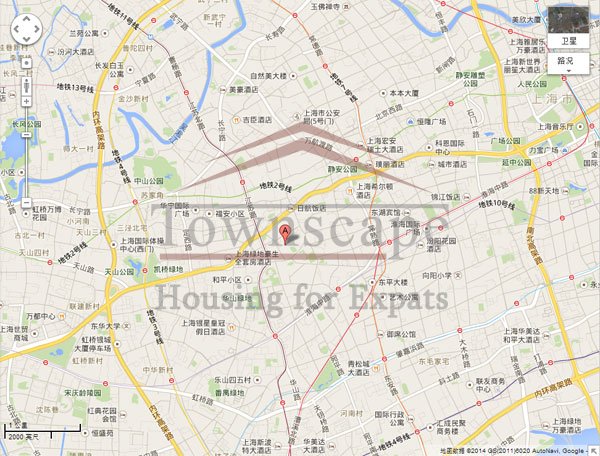 Jingan temple rent Big Central Residence apartment for rent near Jingan Temple