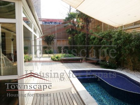 villa with terrace and garden for rent Big Beautiful villa with terrace, floor heating and 300 sqm garden in hongqiao