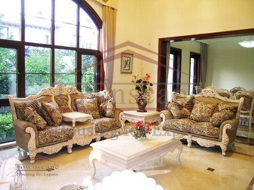 hongqiao apartment for rent 6 BR huge villa with big garden for rent Hongqiao District