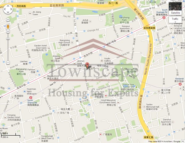 apartment for rent in french concession 2 Level Old apartment with terrace for rent in french concession