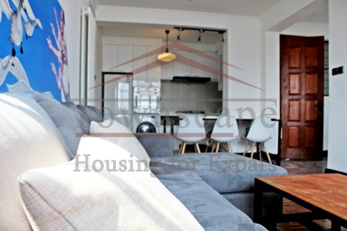 french concession shanghai for rent Old apartment with terrace for rent in french concession close to Middle Huaihai road