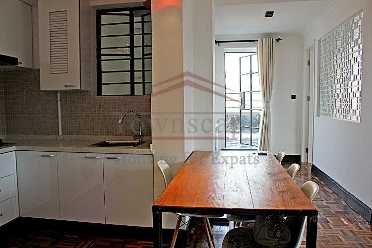 french concession shanghai apartment for rent Old apartment with terrace for rent in french concession close to Middle Huaihai road