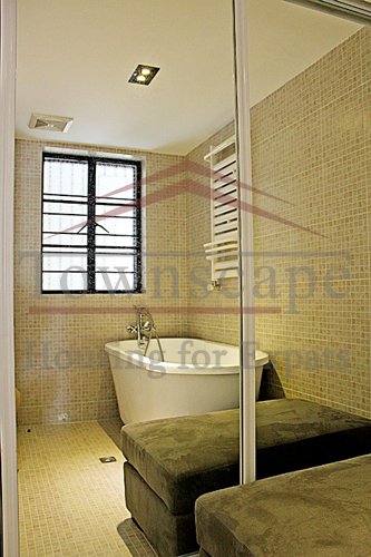 french concession shanghai apartment for rent Old apartment with terrace for rent in french concession close to Middle Huaihai road