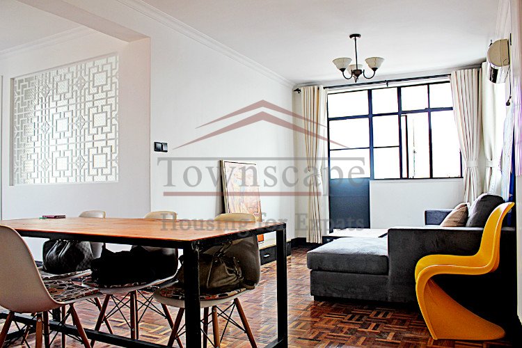 expatriate shanghai Old apartment with terrace for rent in french concession close to Middle Huaihai road