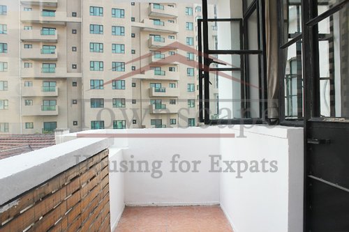 expatriate shanghai Old apartment with terrace for rent in french concession close to Middle Huaihai road