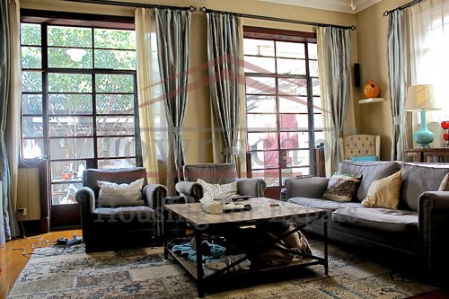 french concession shanghai rent 5 BR 3 level lane house with garden perfectly located in the heart of shanghai