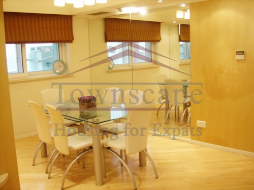 bright apartment for rent shanghai duplex penthouse with terrace and jacuzzi in French concession for rent